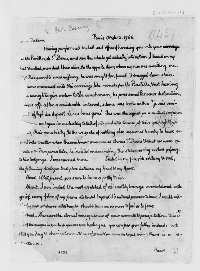 Jefferson Letter of Oct. 12, 1786