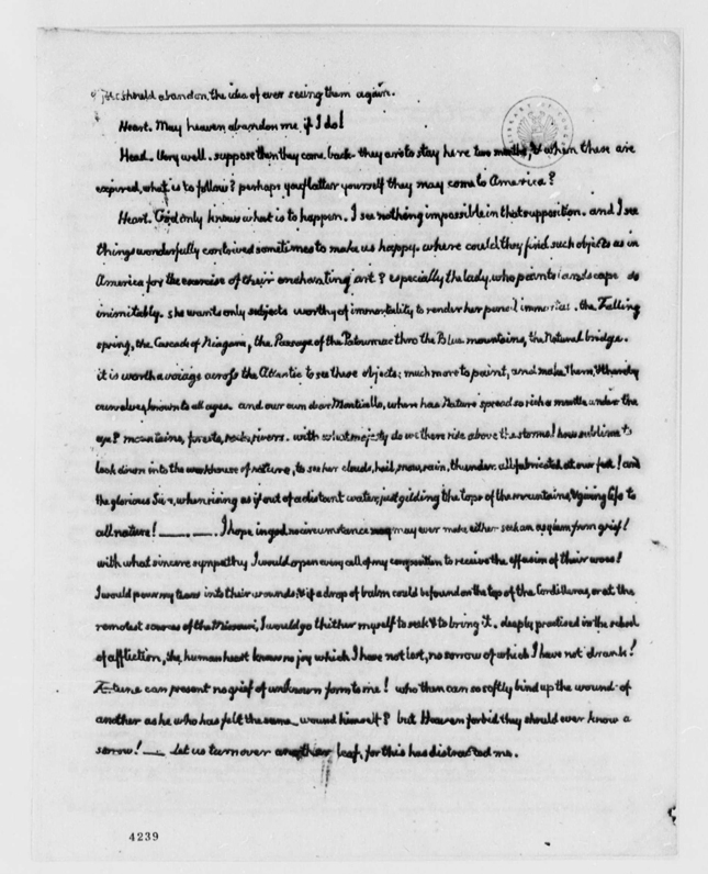 Jefferson Letter of Oct. 12, 1786