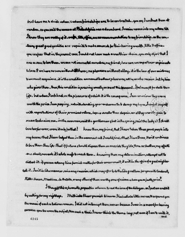 Jefferson Letter of Oct. 12, 1786