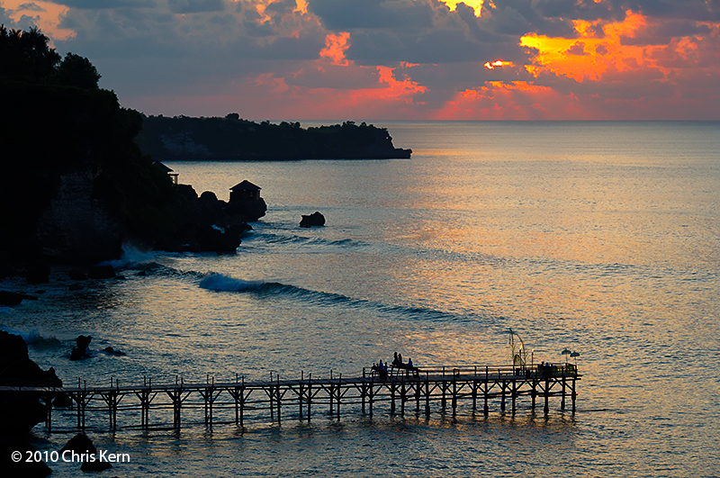 Indian Ocean Sunset with Reconstructed Colors