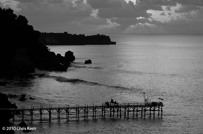 Indian Ocean Sunset Without Color