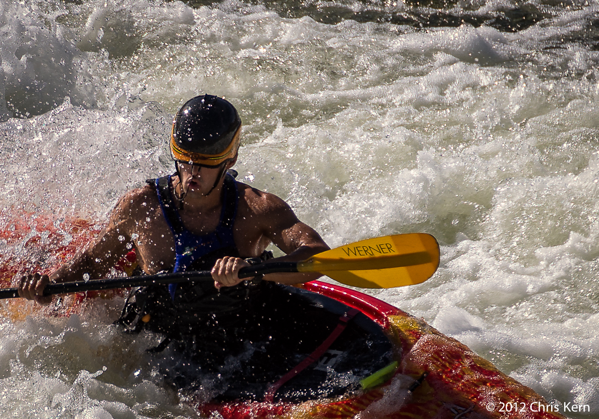 Kayaker at Great Falls, Potomac, Maryland, USA (2012)
