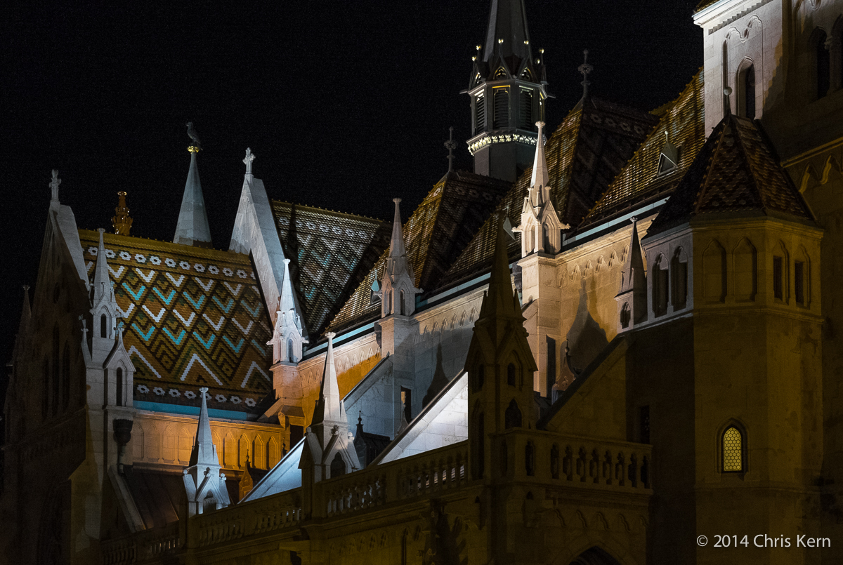 Matthias Church Roof, Buda, Budapest, Hungary (2014)