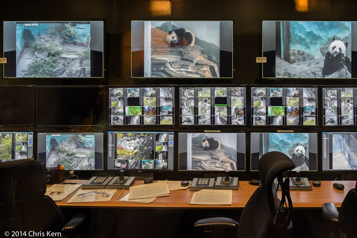Panda Monitoring Console, National Zoological Park, Washington, District of Columbia, USA (2014)