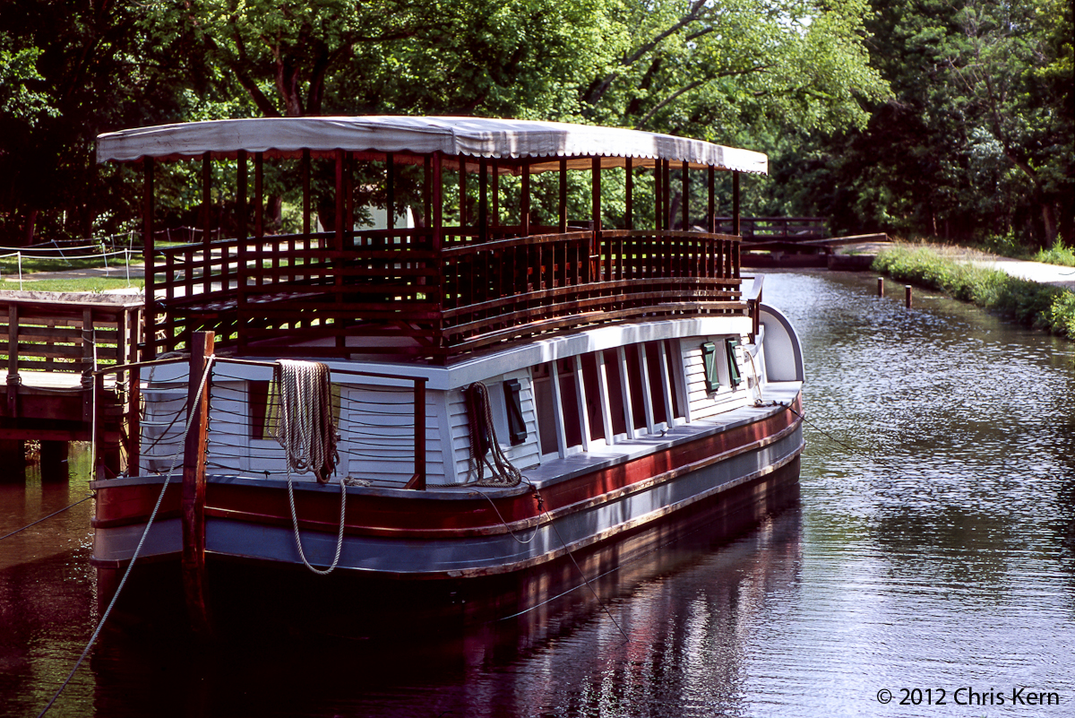 Tourist Barge, C&O Canal Historical Park, Potomac, Maryland, USA (2012)