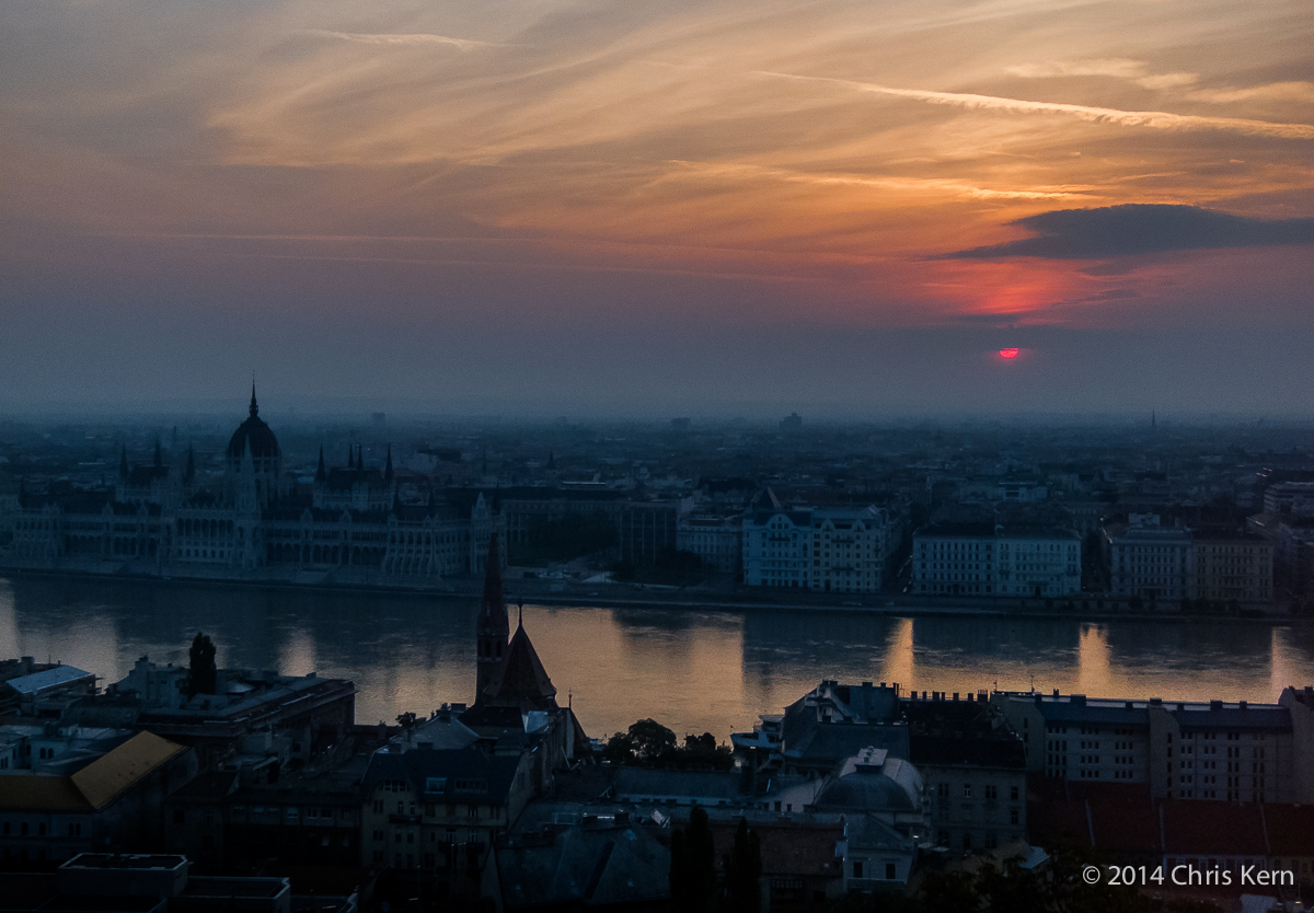 Sunrise Over the Danube, Budapest, Hungary (2014)