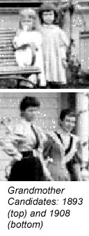 Candidate images of my grandmother based on the assumption that the Old Woodsfield House photo was made (1) in 1893 and (2) 1908